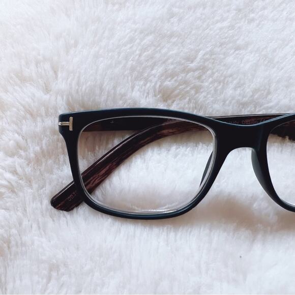 Olivia Blue with Dark Wood Reader Glasses - Picture 2 of 11